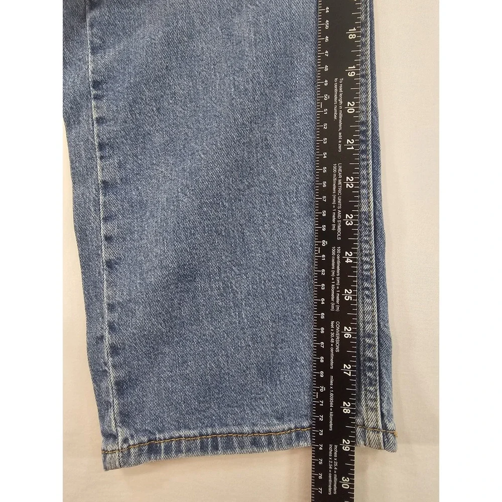 Levi's‎ 505 Mens 36x30 Denim Blue Jeans Regular Fit Straight Comfort Medium Wash